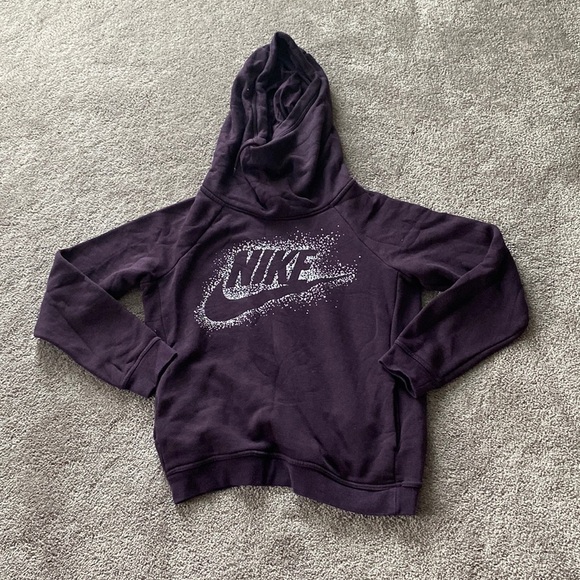 Nike Tops - Nike Women's Pullover Hoodie Purple Graphic Logo Sweatshirt Size S